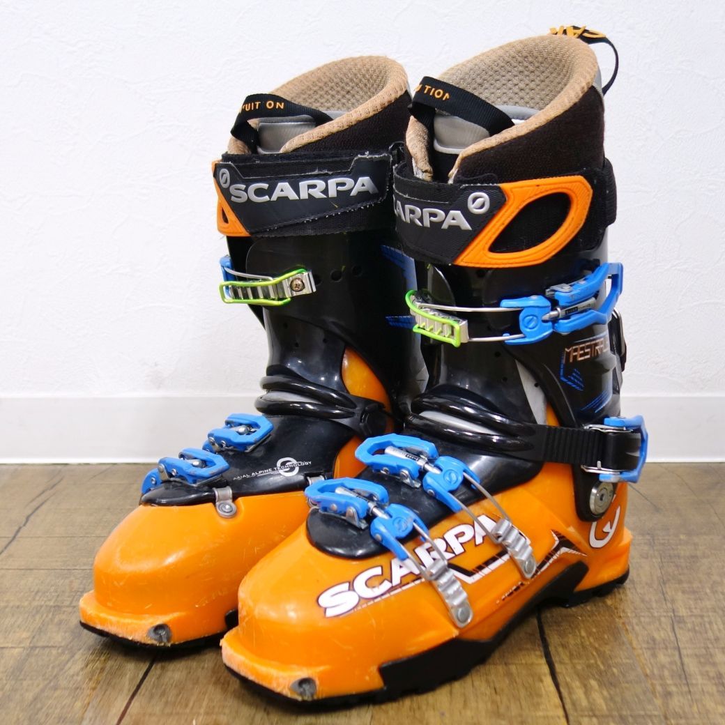 SCARPA - 美品 スカルパ SCARPA MAESTRALE マエストラーレ 28cm 314ｍｍ TLT テック AT ツアー スキーブーツ 兼用靴 バックカントリー アウトドア スカルパ SCARPA MAESTRALE マエストラーレ 28cm 314mm TLT