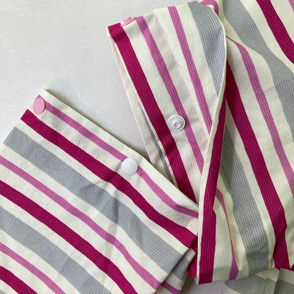 サイズ：40 ADABAT アダバット 4way レイン ワンピース ボーダー柄