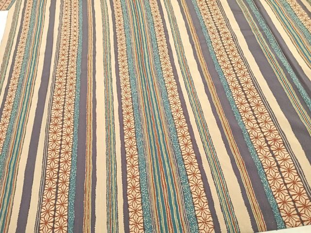 平和屋着物▽上質な小紋　単衣　麻の葉間道　正絹　逸品　AAAW1554fy 平和屋着物▽上質な小紋 単衣 麻の葉間道 正絹 逸品 AAAW1554fy - メルカリ