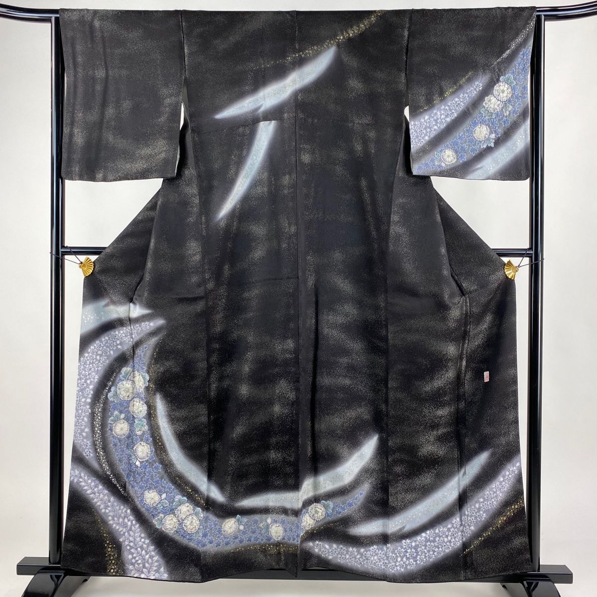 訪問着 身丈158.5cm 裄丈65cm M 袷 徳永憲峯 ほていや 落款 辻が花 箔  
