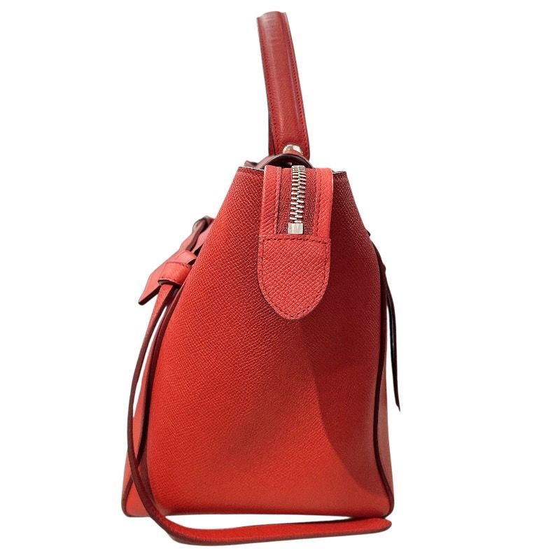 セリーヌ CELINE ベルトバッグマイクロ レッド レザー