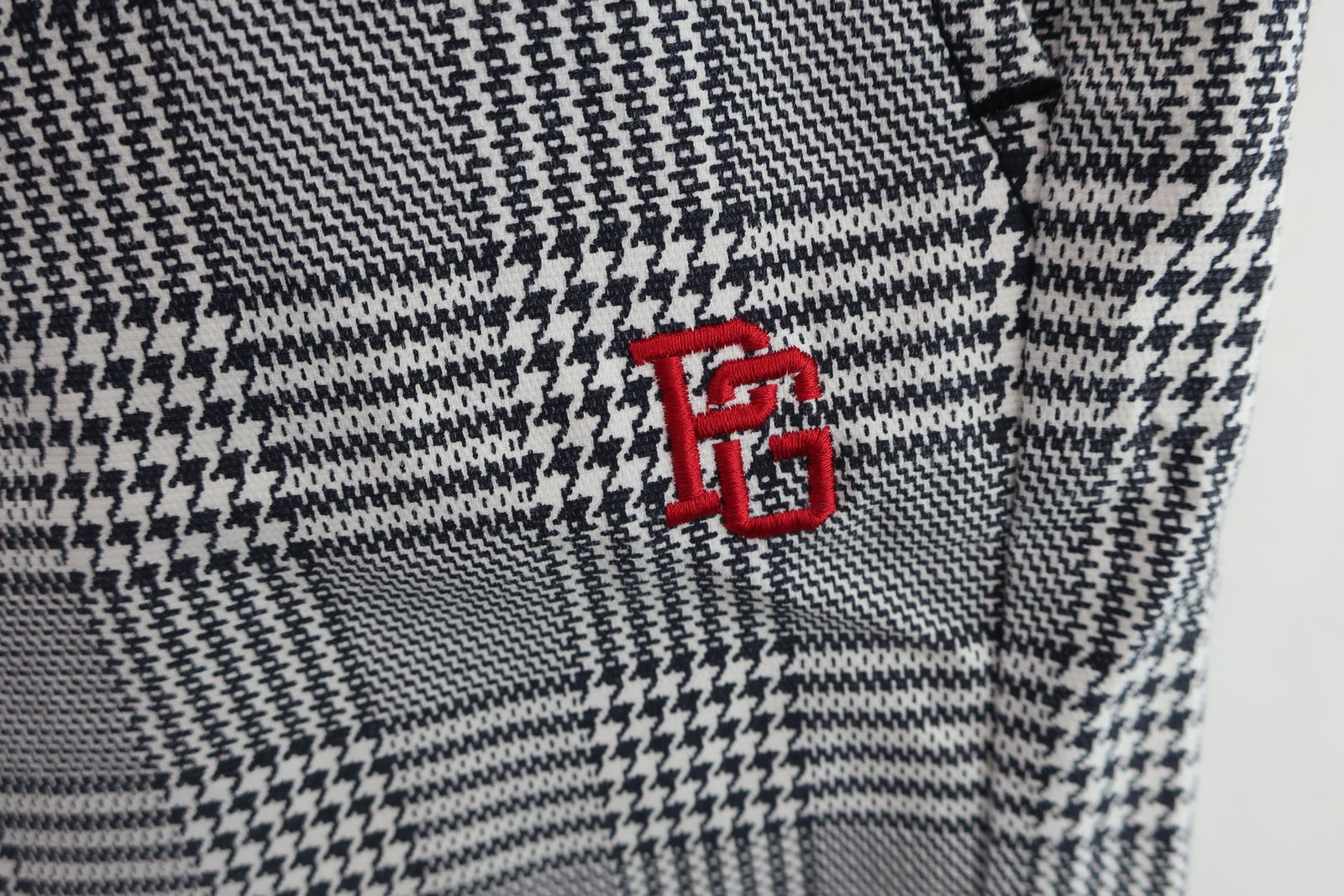 美品パーリーゲイツメンズゴルフ チェック柄パンツ ズボン 3 パーリー