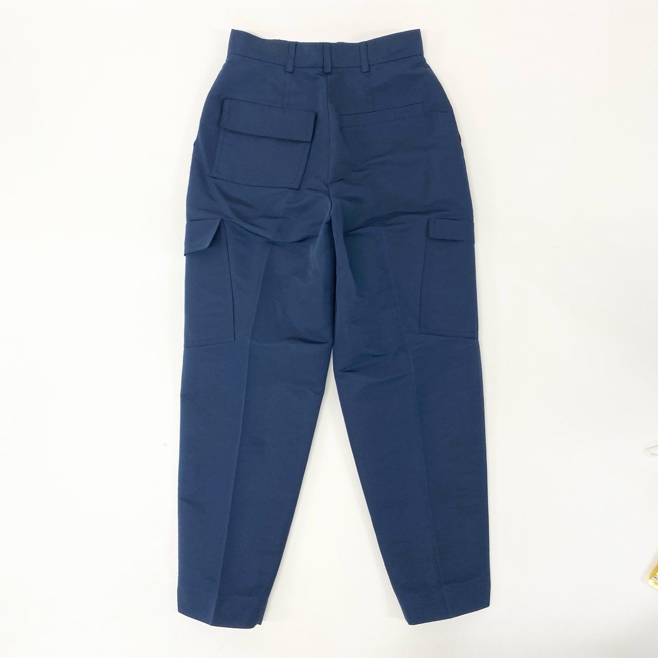 23i17 maison rabih kayrouz メゾンラビカイル ドゥロワー取扱 カーゴパンツ テーパードパンツ ボトムス 34 ブルー レディース フランス製u02t