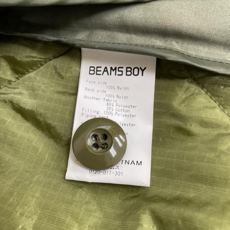 ワゴンセールも実施中。 BEAMS BOY ビームスボーイ ベスト 22AW ミリタリー キルティング リップ サーモ ライナー ベスト 13-06-0010-803 【全品送料無料】