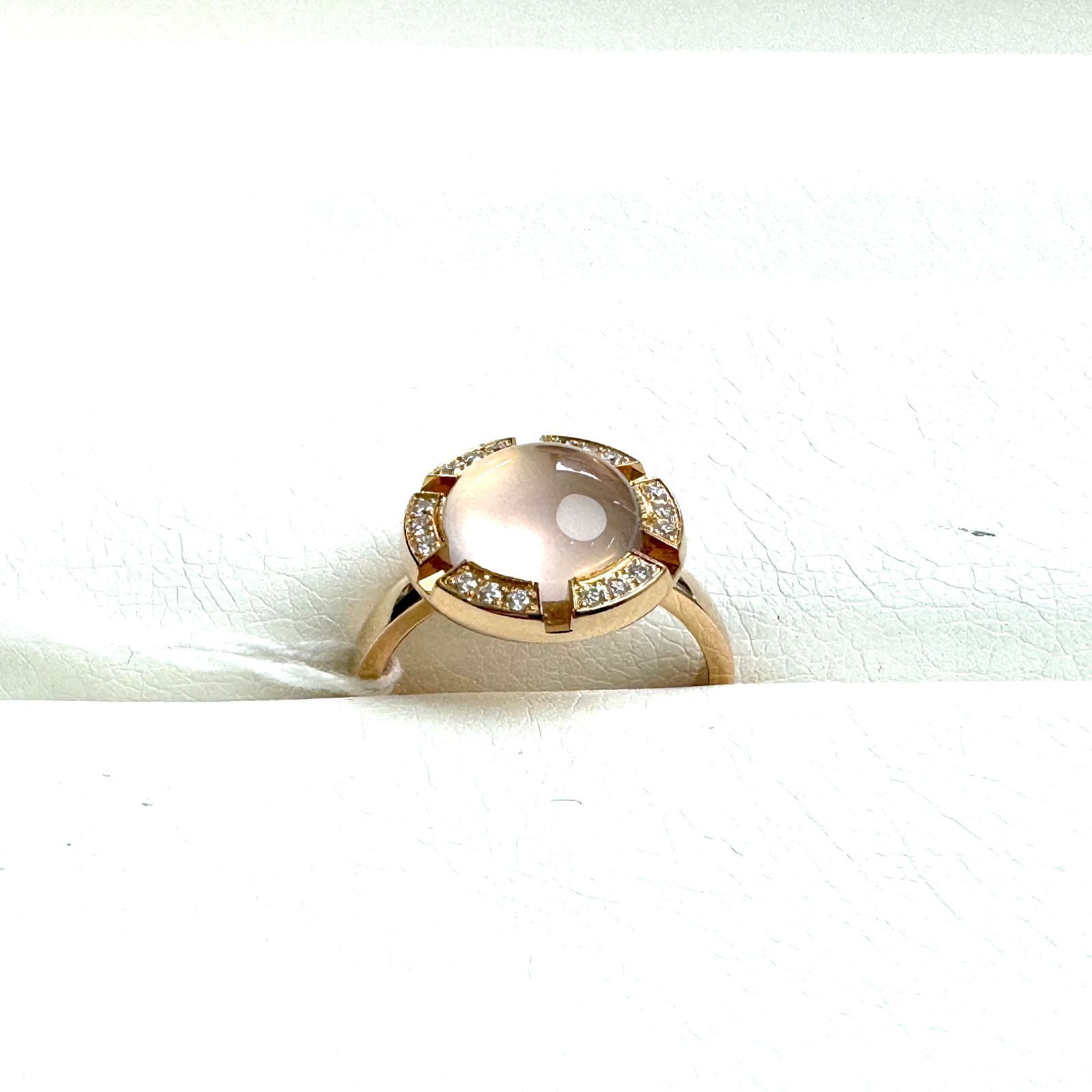 CHAUMET ショーメ ClassOneCroisiere クラスワンクルーズ Rose Quartz ﾛｰｽﾞｸｫｰﾂ Dia ダイヤ  K18  Ring リング 指輪 9～10号　1409