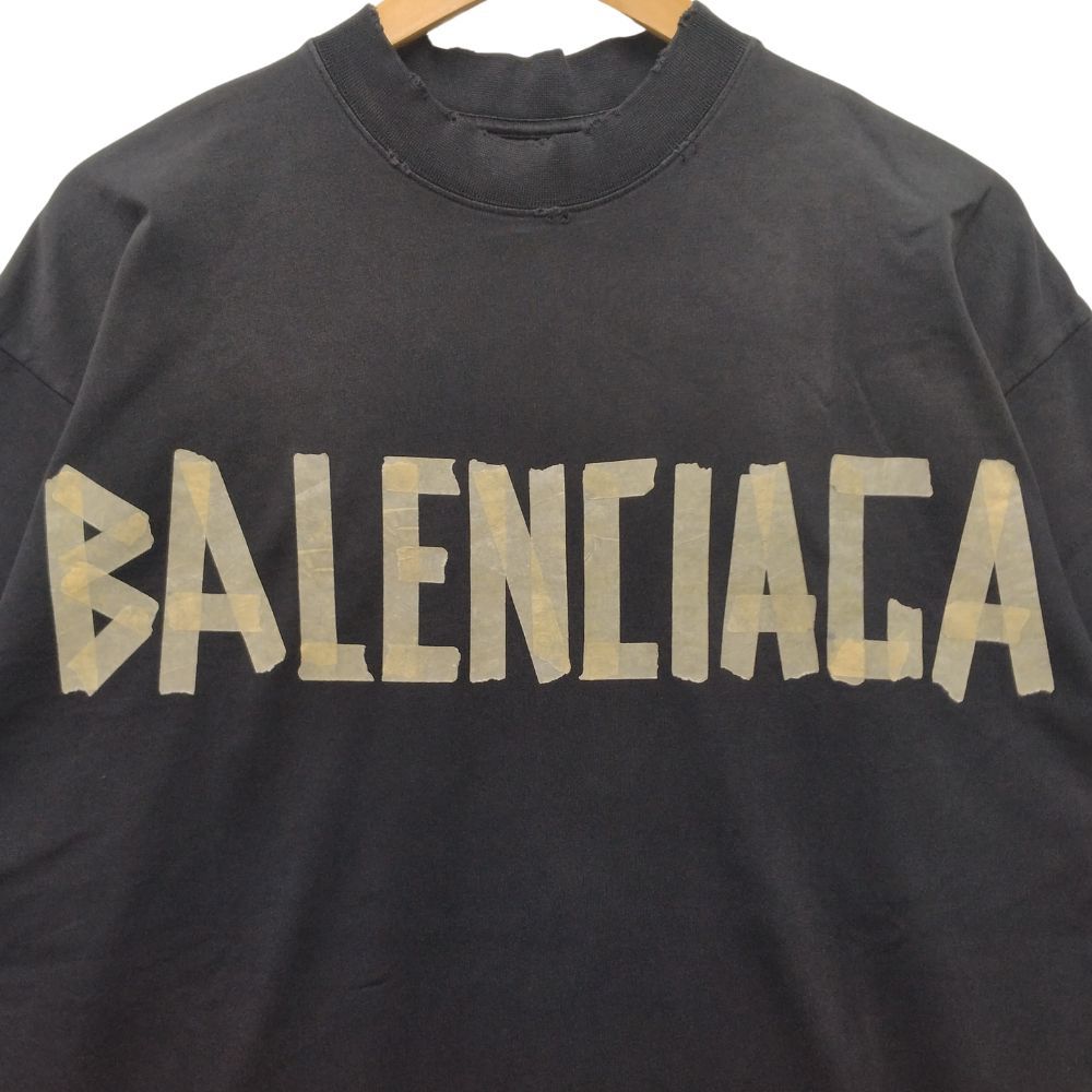 BALENCIAGA バレンシアガ 品番 739784 Tape Type ダメージ加工 テープタイプ ロゴ Tシャツ 半袖 サイズ XS 正規品 /  35176 - メルカリ