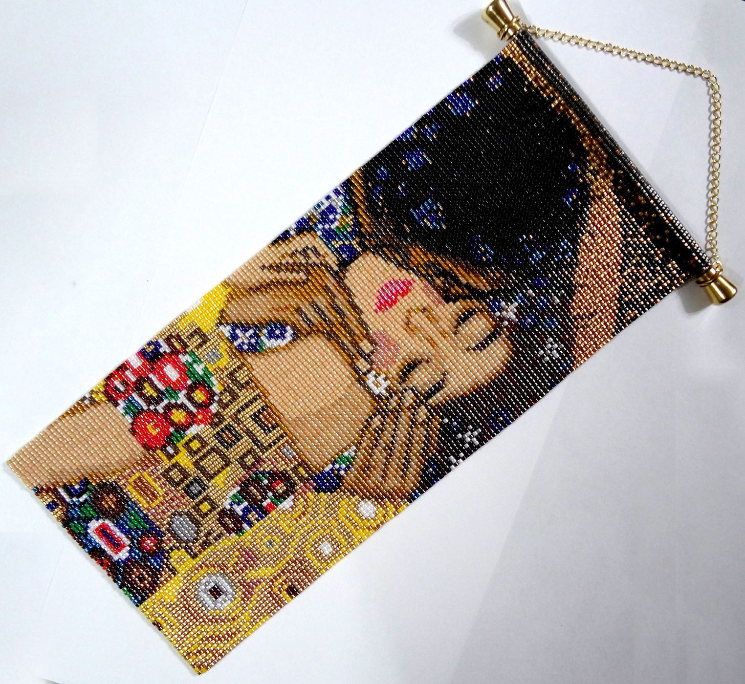 クリムト「踊り子」　ビーズ織りアート ハンドメイド ビーズ織りキット 【クリムト画「接吻」】タペストリー ビーズ織り