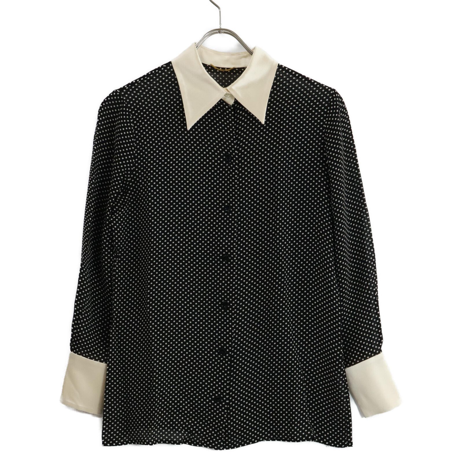 SAINT LAURENT PARIS サンローランパリ ｴﾃﾞｨ期 441466 ｽﾀｰﾄﾞｯﾄ ﾌﾞﾗｳｽ 34