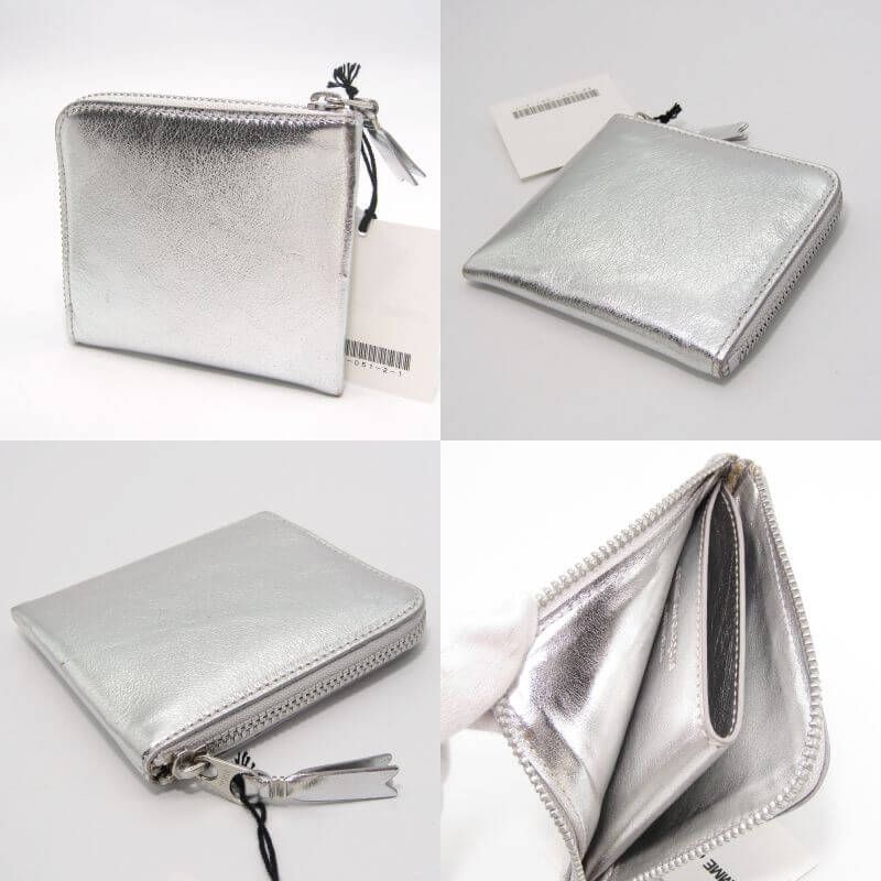 美品！コムデギャルソン L字ファスナーミニ財布 WHITE COMME des GARCONS - コムデギャルソン COMME des GARCONS
