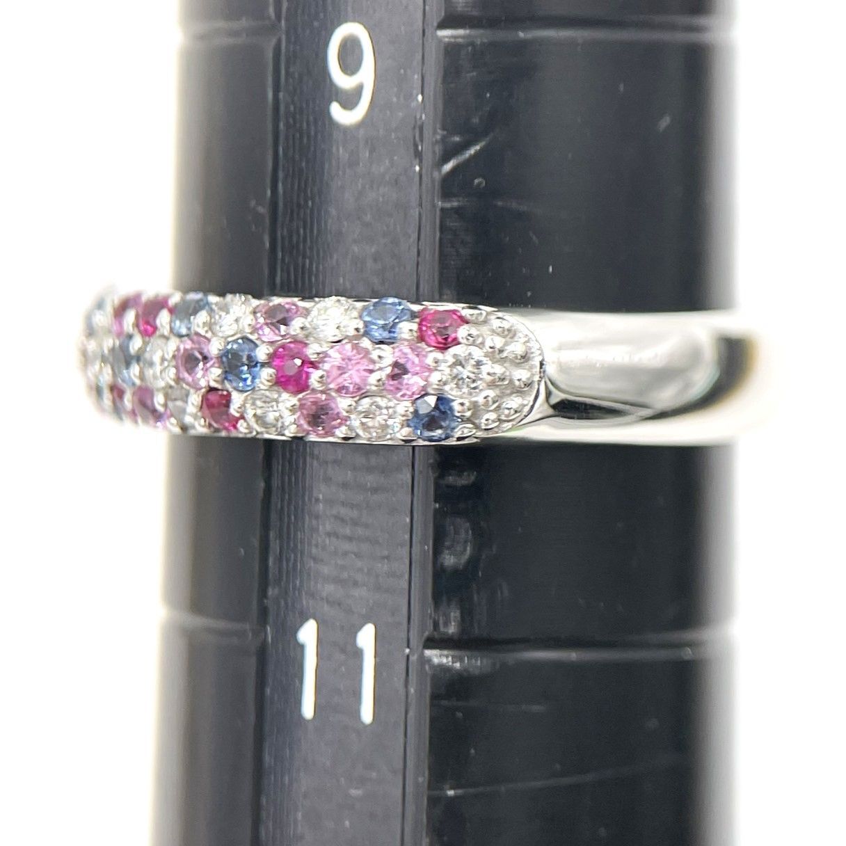 ポンテヴェキオ |リング|サファイア0.36ct|ダイヤモンド0.10ct|K18WG|10号