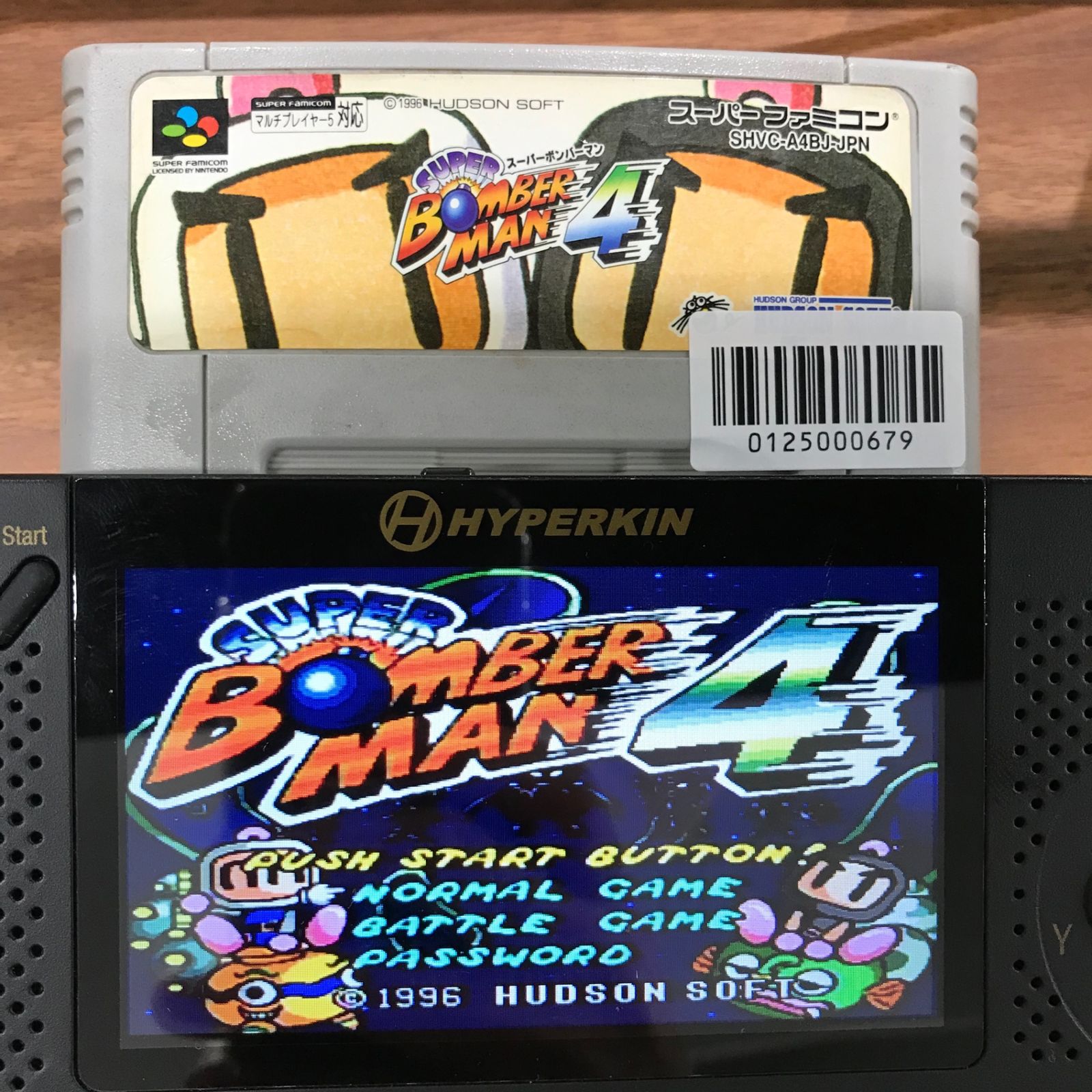 動作確認済】スーパーボンバーマン4 SHVC-A4BJ-JPN[SFC/SNES]/AI