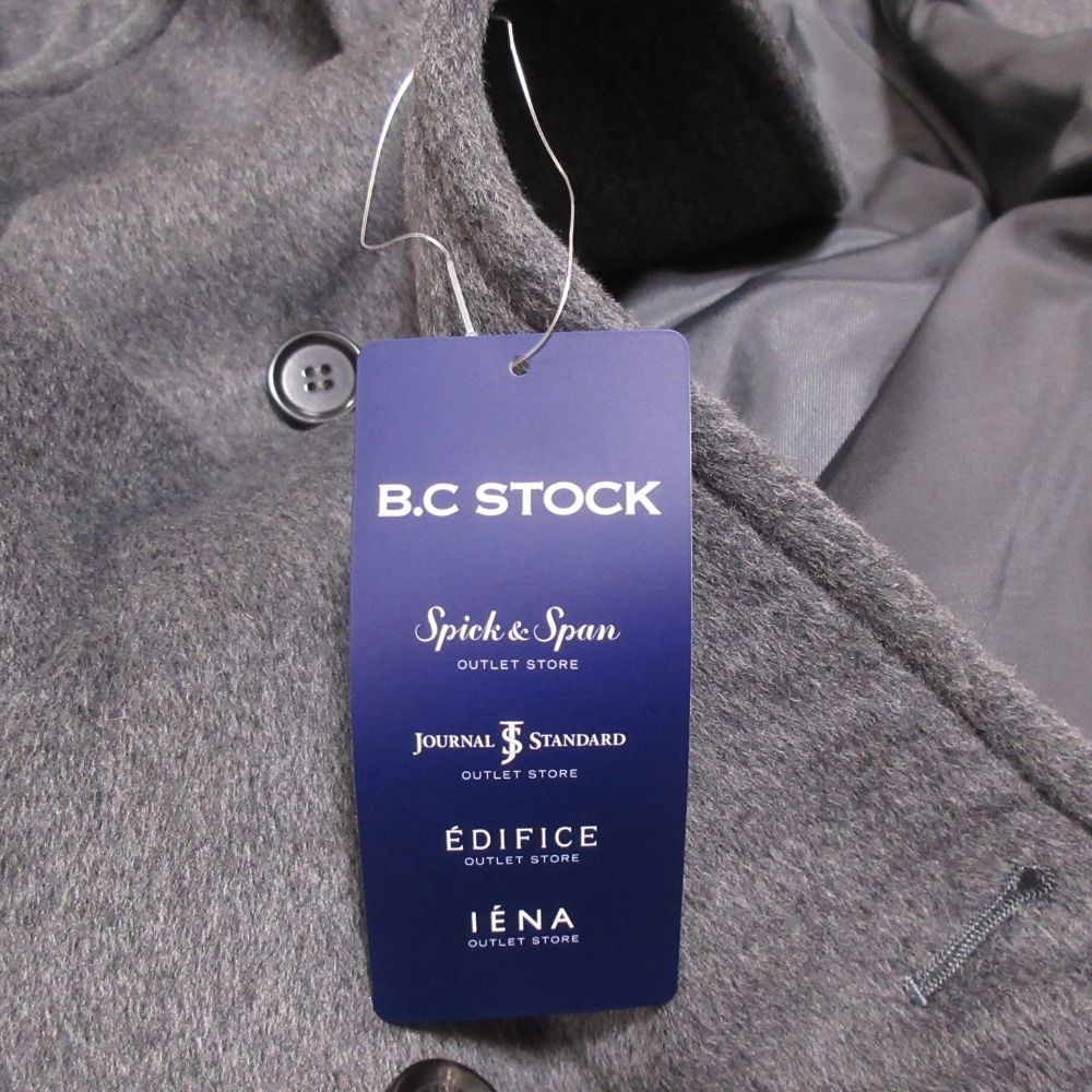 パラスパレス ネイビー ボタン付きスタンドカラーコート size2 風呂敷