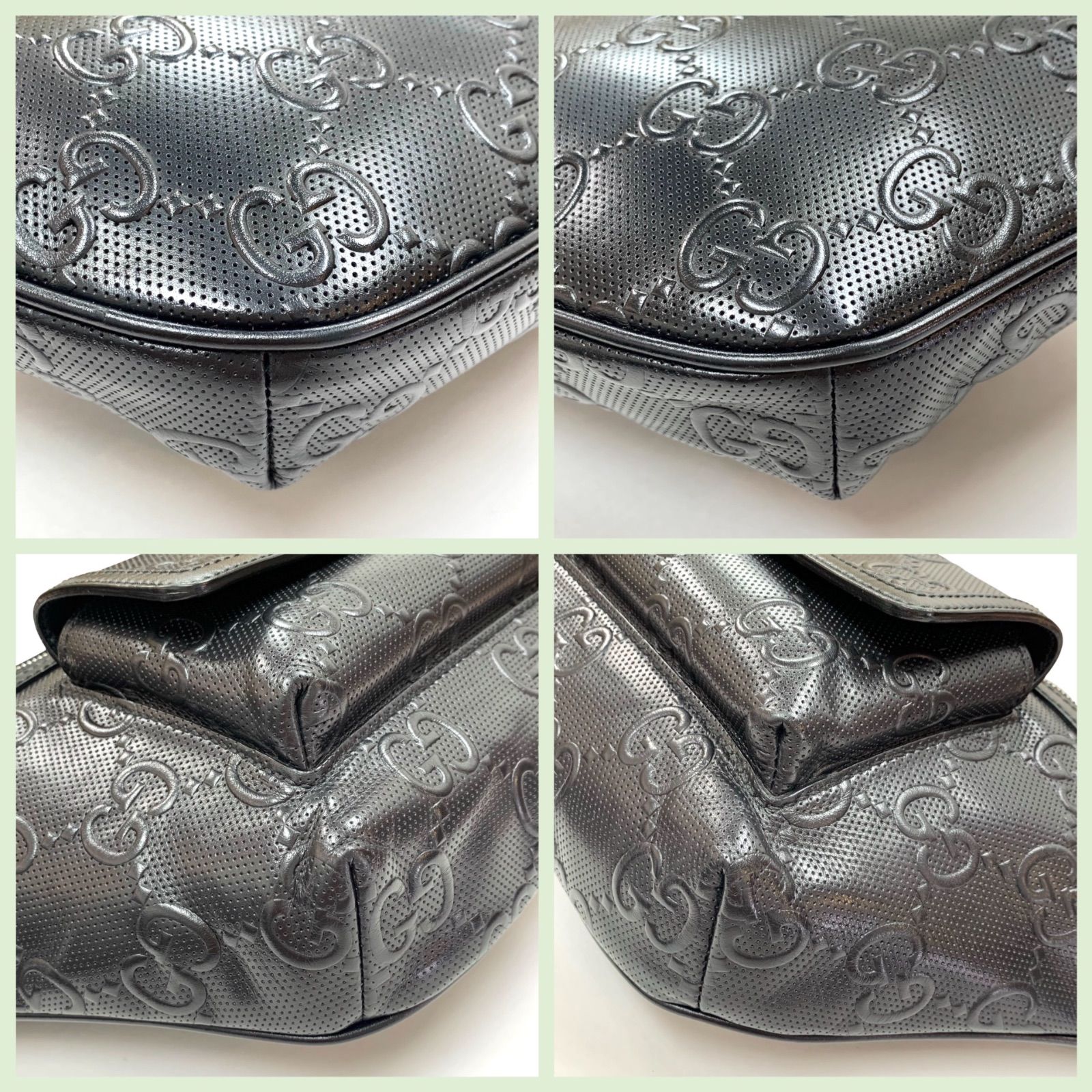 美品⭐️GUCCI グッチ】 ☆人気商品☆ GGエンボス ベルトバッグ