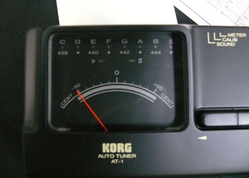 KORG)チューナー AT-1 懐かしの針チューナー＆発信音機能付き