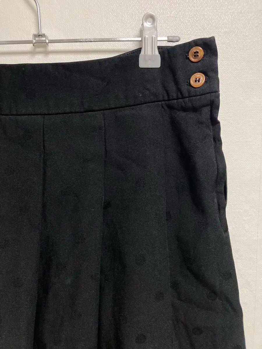 COMME des GARCONS コム デ ギャルソン ポルカ ドット プリーツ スカート XS 黒