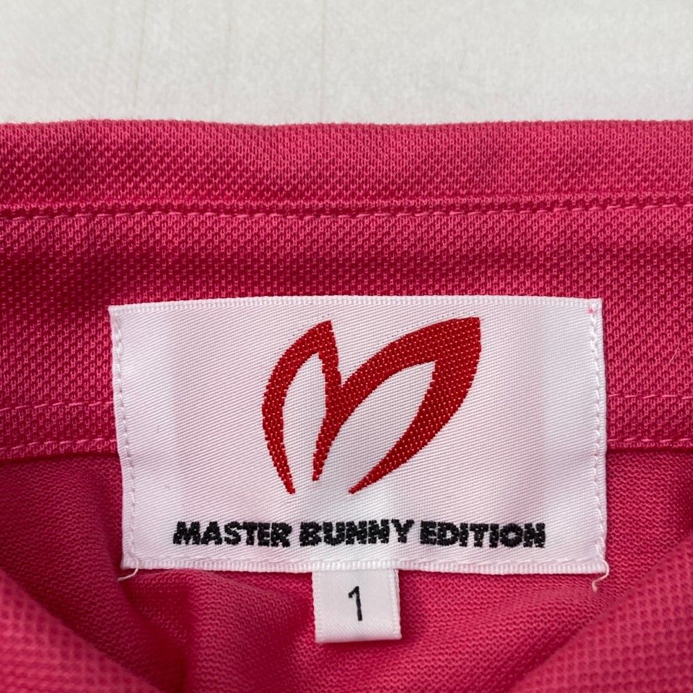 サイズ：1 MASTER BUNNY EDITION マスターバニーエディション 2023年モデル 半袖ポロシャツ  ピンク系 [240101427487] ゴルフウェア レディース ストスト サイズ：1 MASTER BUNNY EDITION マスターバニーエディション