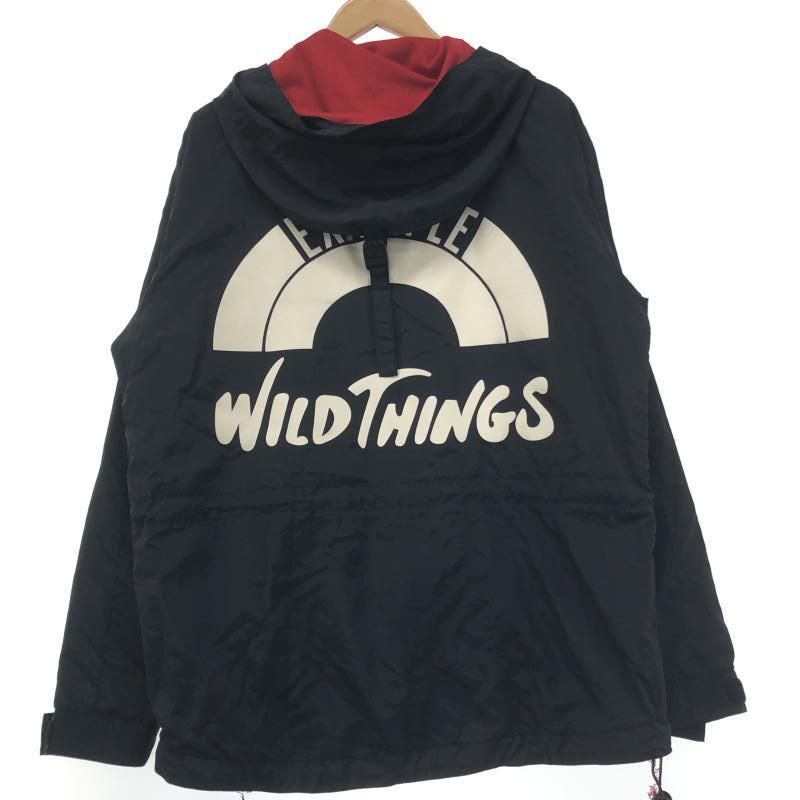 中古】WILDTHINGS × EXAMPLE マウンテンパーカー M ブラック ワイルド 