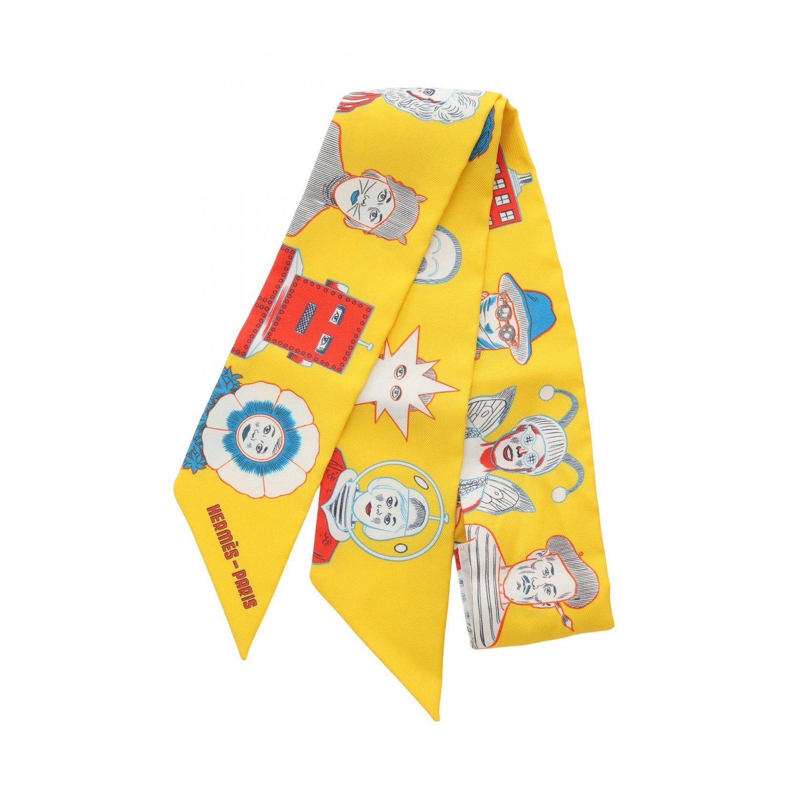 エルメス ツイリー Hermes Dress Code イエロー エルメス HERMES スカーフ ツイリー DRESS CODE イエロー シルク