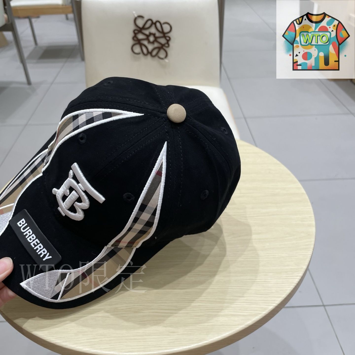 BURBERRY ベースボールキャップ S/M 今日特価】BURBERRY 2022 刺繍 ベースボールキャップ-3 - メルカリ