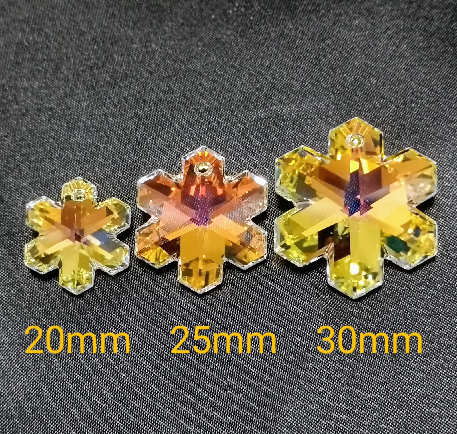 ネックレスセット スワロフスキー #6704 30mm スノー 雪 結晶
