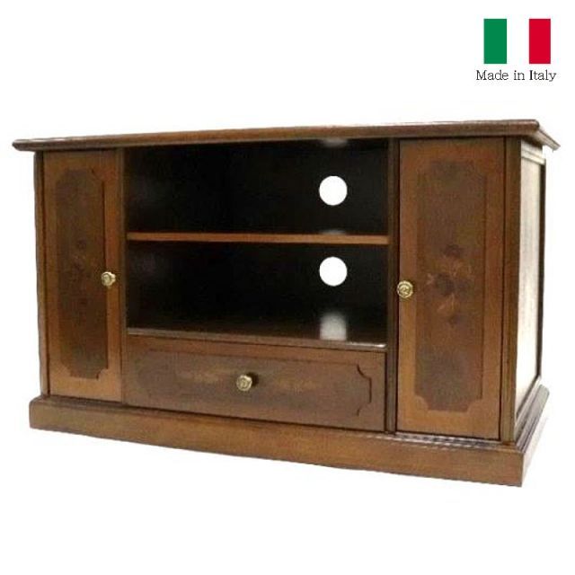 イタリア家具 テレビ台 TV台 テレビボード ハイボード 象嵌 輸入家具