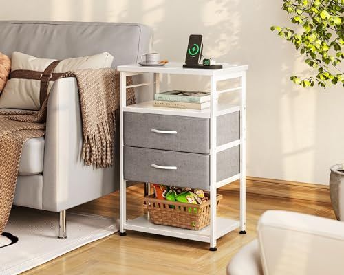 数量限定】収納付き 引き出し付き 40×30×70cm ベッド横