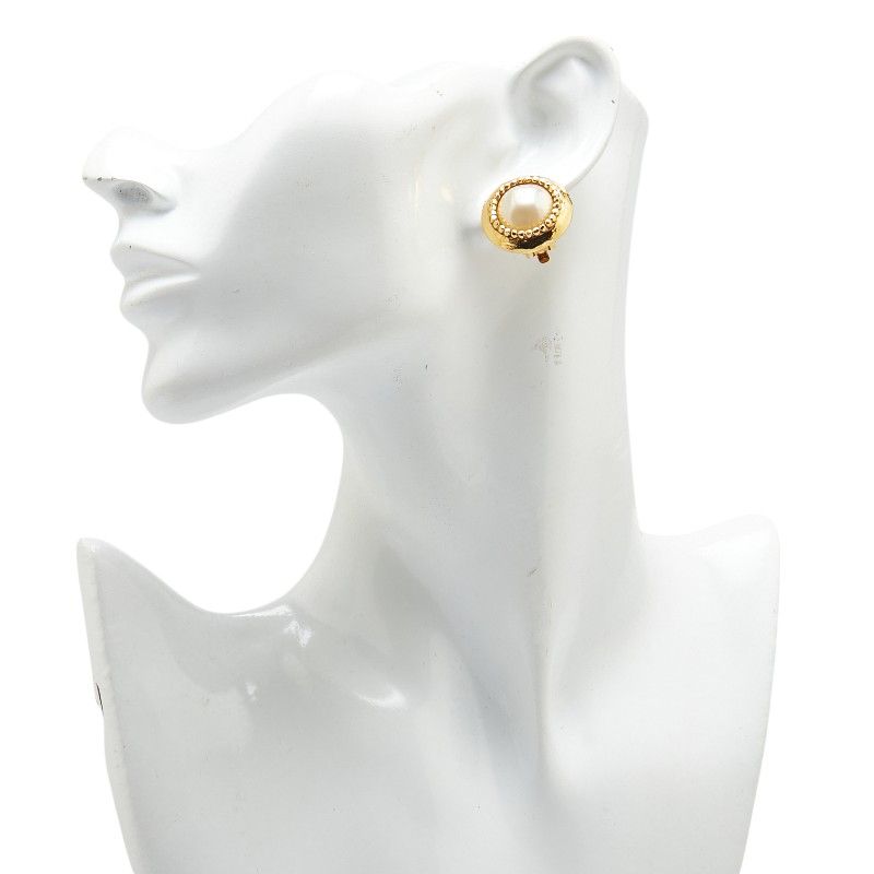 シャネル ヴィンテージ ゴールド メッキ フェイクパール レディース  