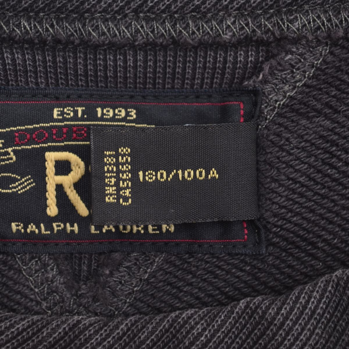 RRL/DOUBLERL】2023年製 両V フレンチ テリー クルーネック長袖 RRL/DOUBLERL】2023年製 両V フレンチ テリー クルーネック長袖