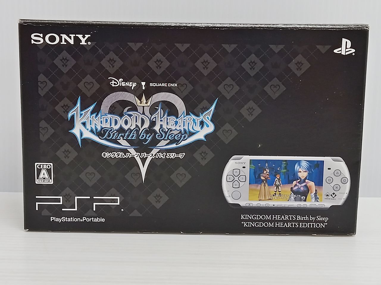 PSP キングダムハーツ エディション　PSP-3000 本体 希少・箱付】PSP-3000 キングダムハーツ モデル 同梱版 本体【極