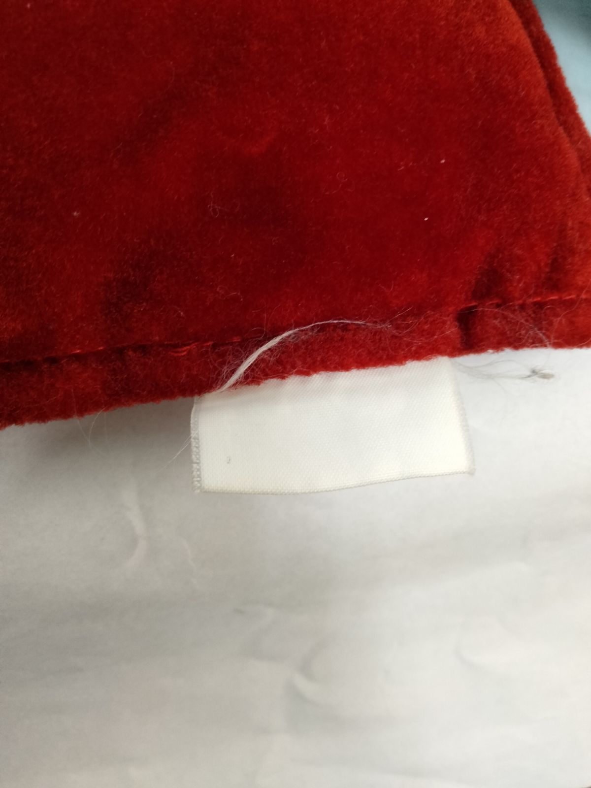 Roberta di Camerino クッション 2個セット ベロア調 赤黒 ロベルタ