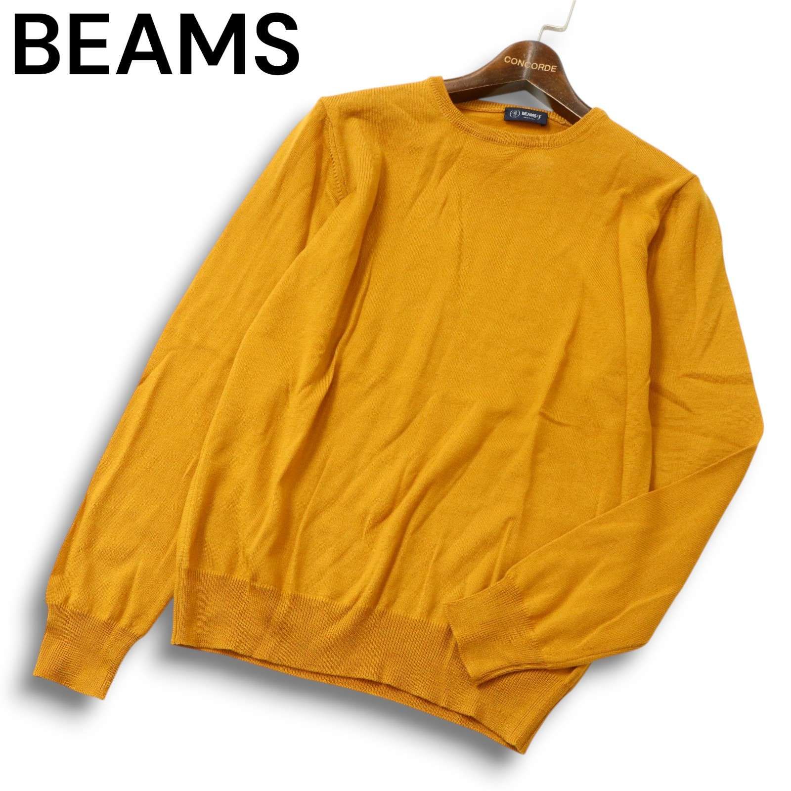 【美品】ビームスF イタリア製 21G モックネックニット チャコール 48 美品】ビームスF イタリア製 21G モックネックニット チャコール 48