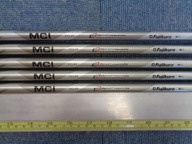 美品 フジクラ Fujikura シャフト MCI70R 5～P6本 中古シャフト FUJIKURA フジクラ MCI 70(R) 5本セット 500206