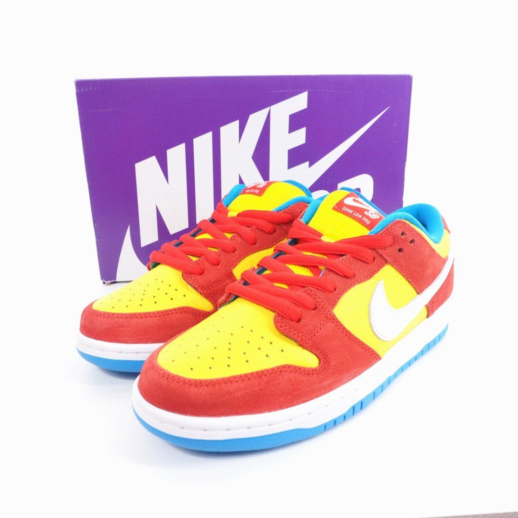 ナイキ エスビー NIKE SB Dunk Low Bart Simpson ダンク ロー バート シンプソン スニーカー 27㎝ US9 イエロー  レッド 黄 赤 BQ6817 602