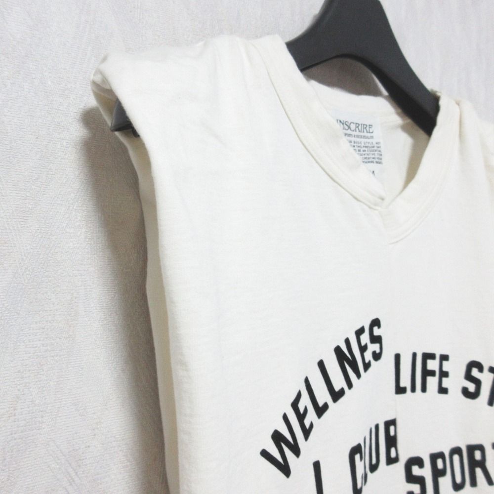 良品 21AW INSCRIRE アンスクリア WELLNESSフロッキーTシャツ