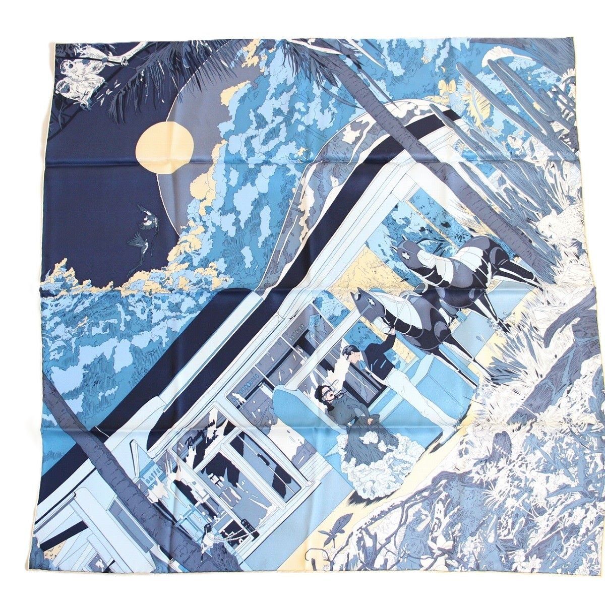 HERMES エルメス カレ 70 スカーフ Rendez-Vous Galant HERMES エルメス カレ 70 スカーフ Rendez-Vous Galant