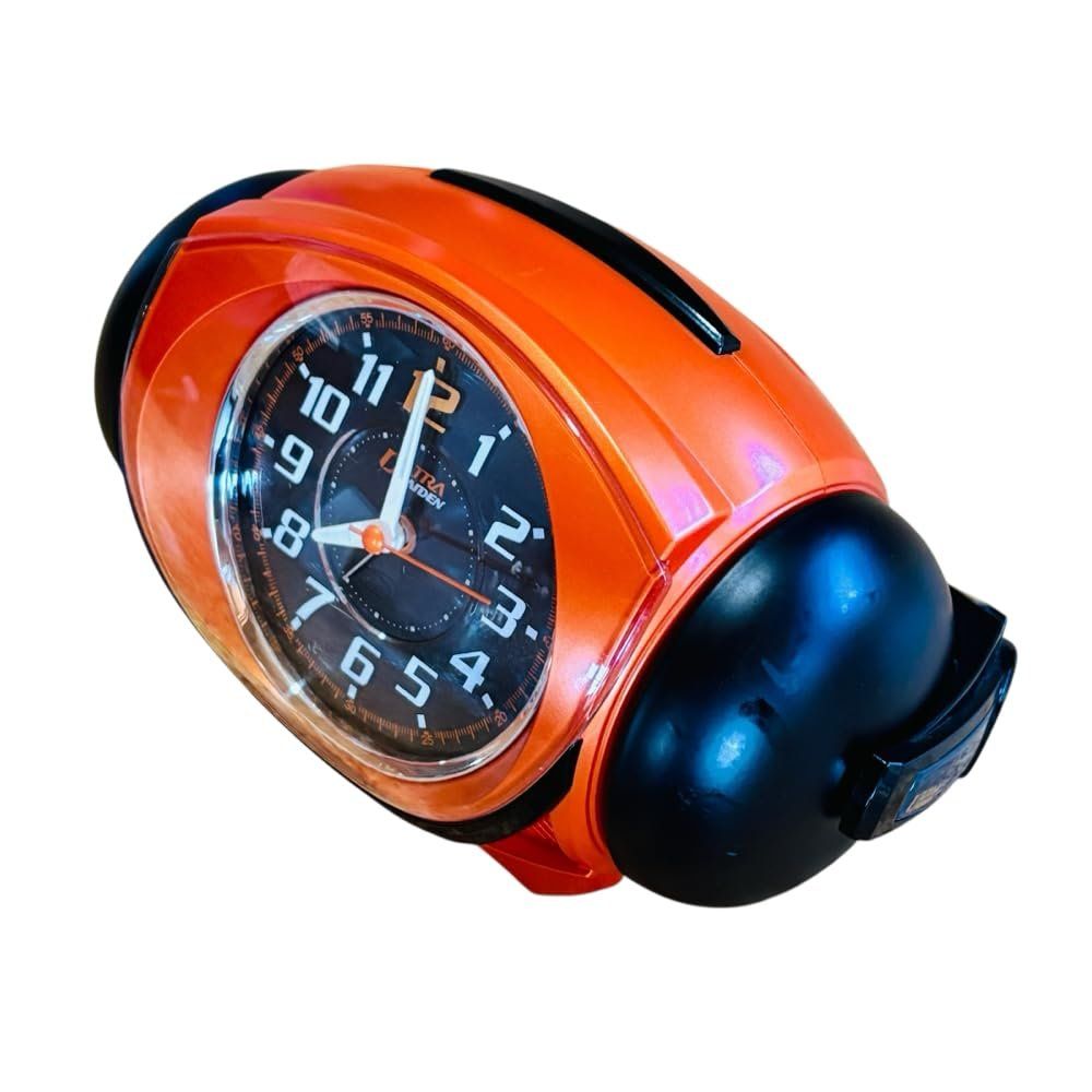 セイコー クロック 目覚まし時計 アナログ 大音量 ベル音 PYXIS ピクシス ULTRA RAIDEN ウルトラライデン オレンジ メタリック NR441E SEIKO