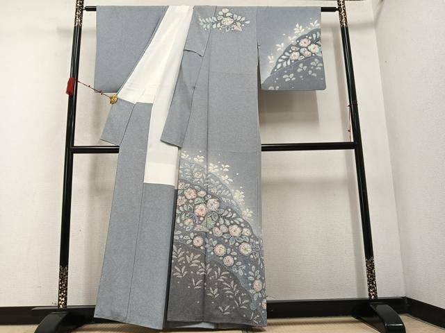 平和屋着物○訪問着 作家物 辻が花 暈し染め 正絹 逸品 AABC6806ph 平和