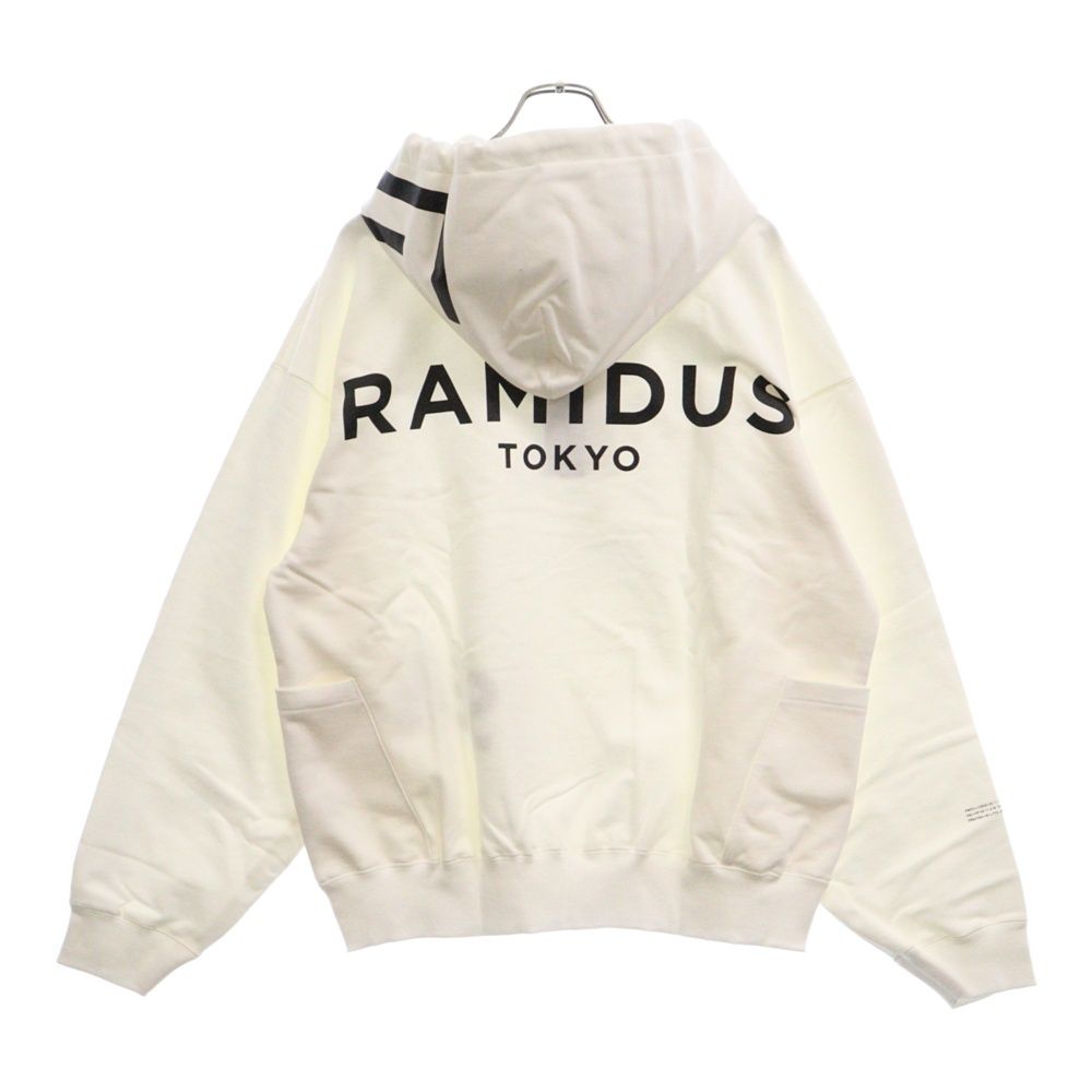 ✨WIND AND SEA RAMIDUS パーカー ホワイト Lサイズ WIND AND SEA (ウィンダンシー) × RAMIDUS BIG LOGO HOODIE ラミダス
