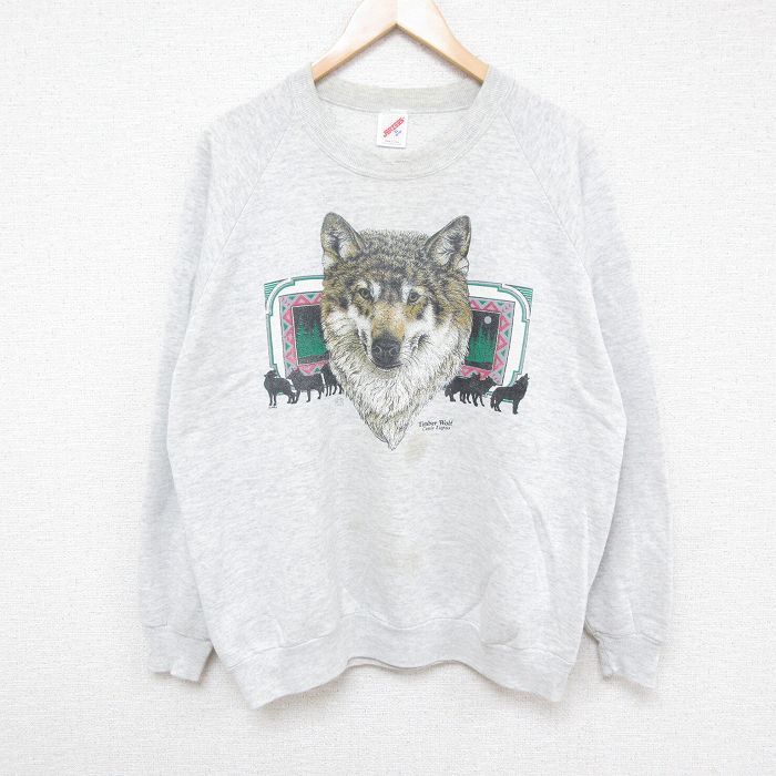 XL★古着 長袖 スウェット パーカー メンズ 00年代 00s COSI CLASSIC 大きいサイズ 薄グレー 霜降り 23oct23 中古 スエット トレーナー トップス L☆古着 ジャージーズ 長袖 スウェット パーカー メンズ 00年代 00s