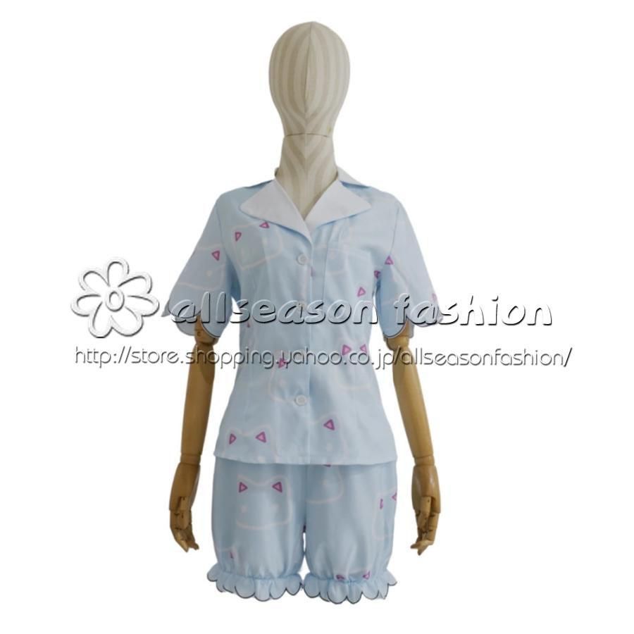 ブルーアーカイブ 早瀬ユウカ パジャマ コスプレ衣装 コスプレ】ブルー