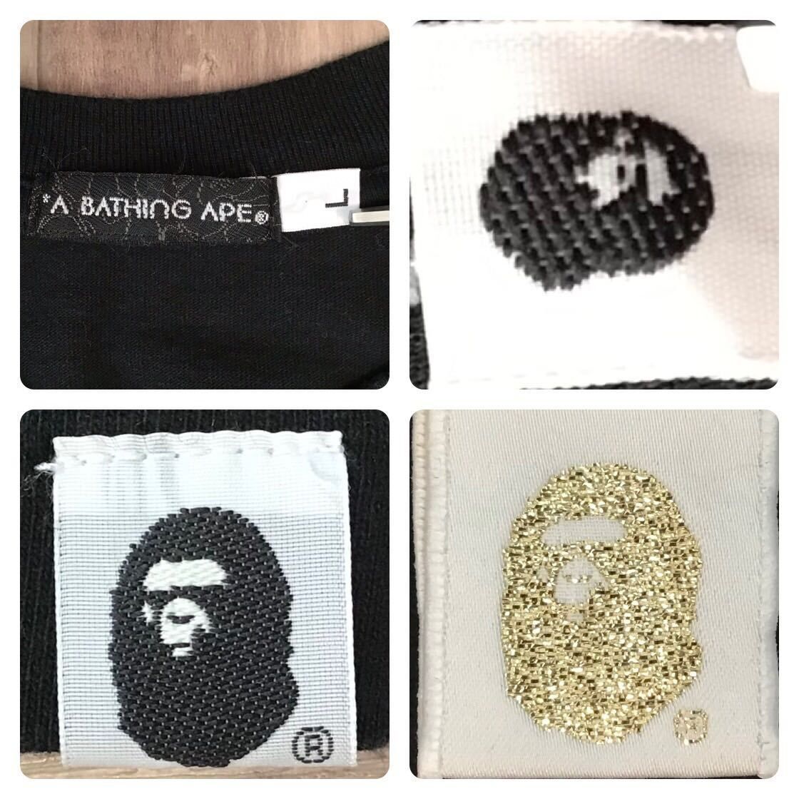 スワロフスキー カレッジロゴ Tシャツ Lサイズ a bathing ape