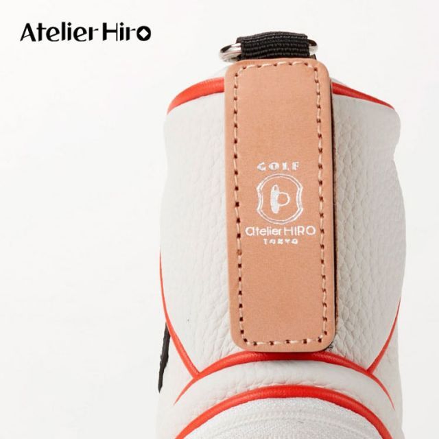 新品Atelie HIRO/アトリエ ヒロ本革ゴルフボールケース¥14,850 アトリエ・ヒロ アドバンテージ 【イニシャルキ－付き