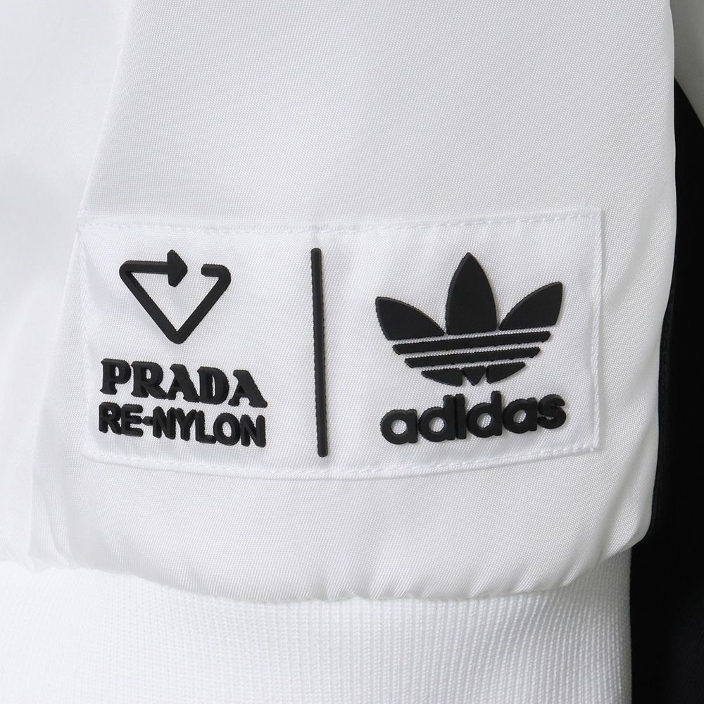prada adidas ナイロンスウェットシャツ