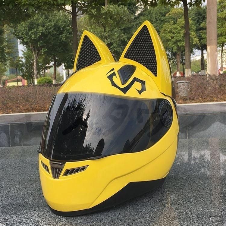 フルフェイスヘルメット 猫耳ヘルメット バイクヘルメット バイク