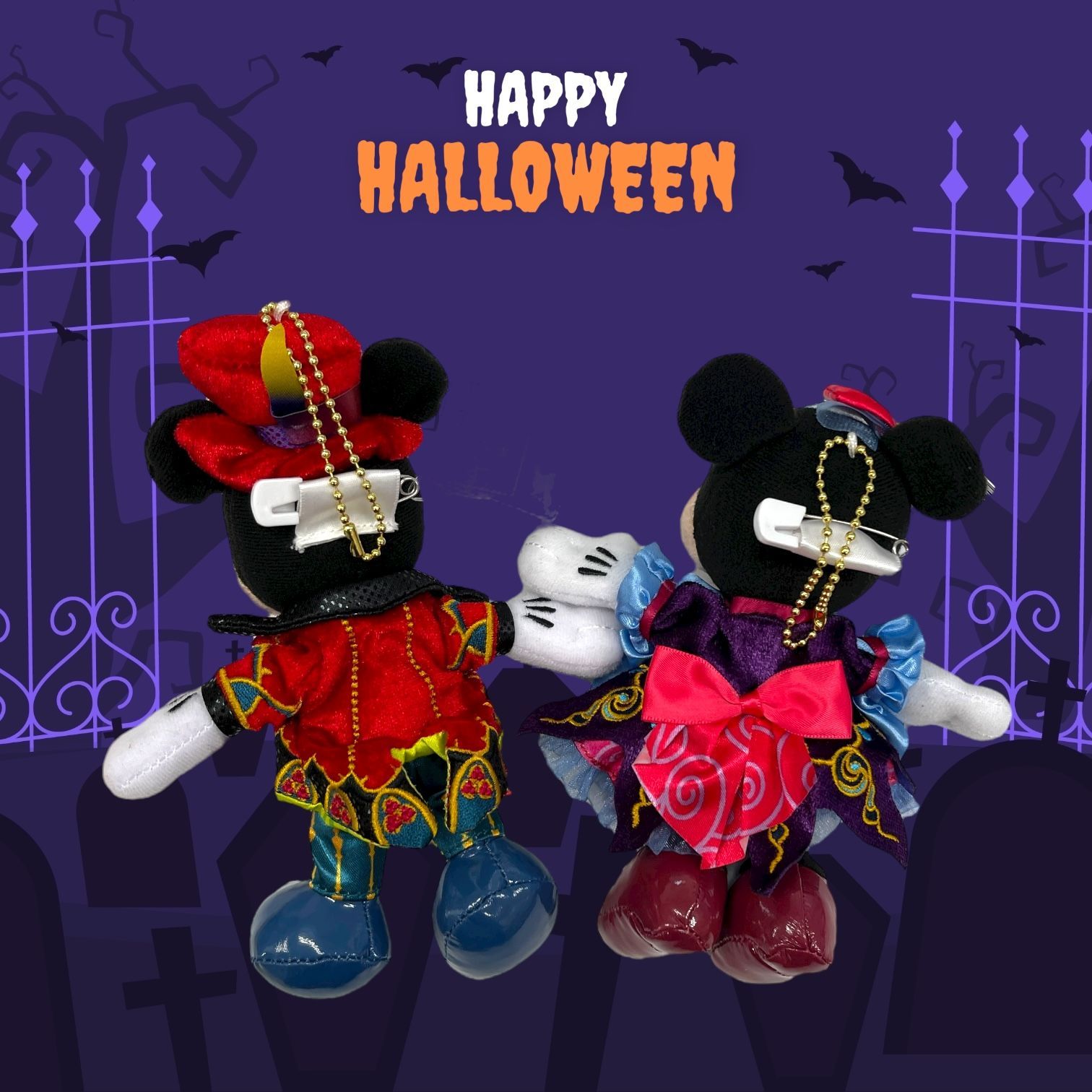 ディズニーランド ハロウィン 2025【ミッキー＆ミニー】ぬいぐるみ