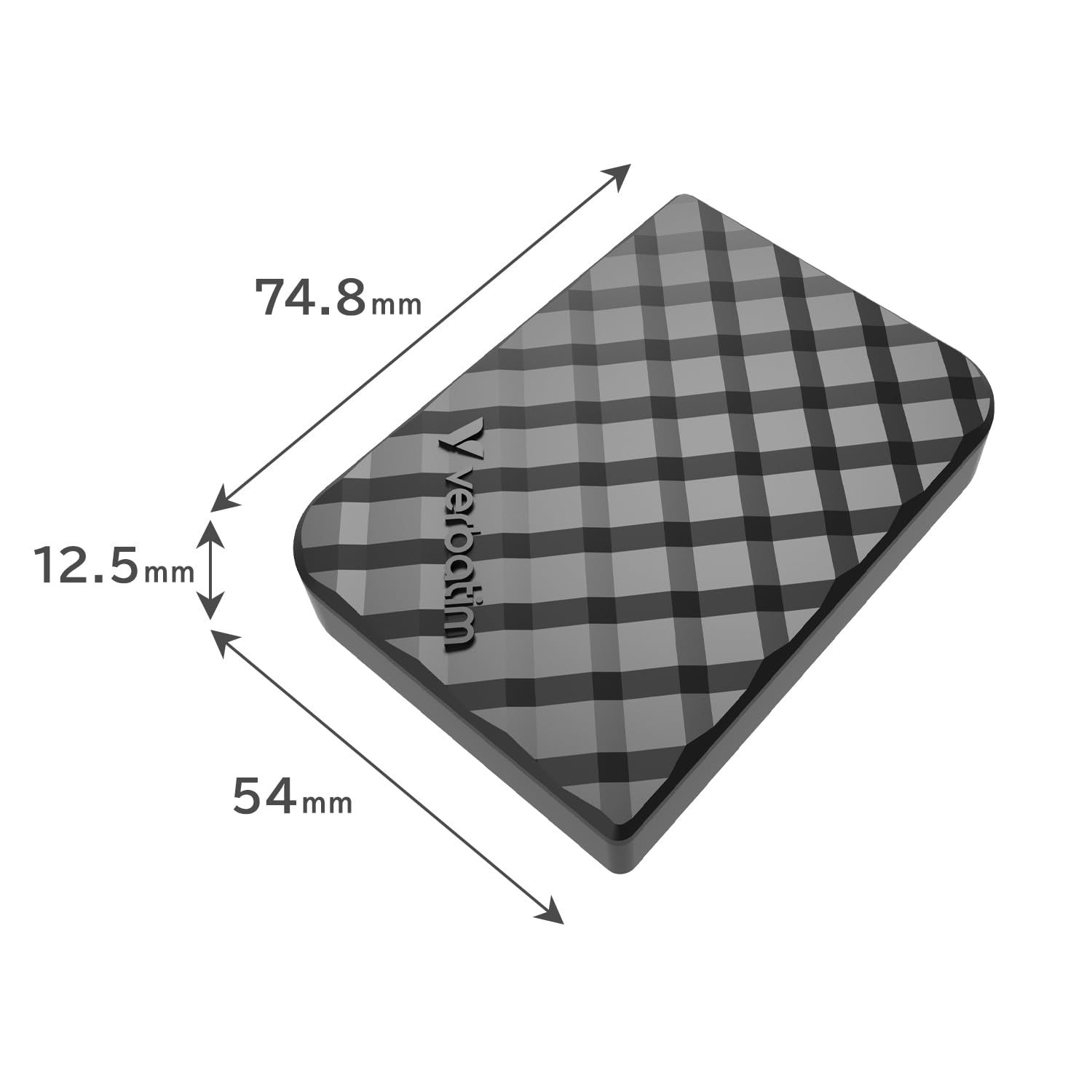 Verbatim バーベイタム 外付け SSD 512GB USB3.2 Gen2 最大1000MB|s 小型 軽量 ポータブル 代理店IO Dataサポート Stone n Go Mini Diamond 32025-J