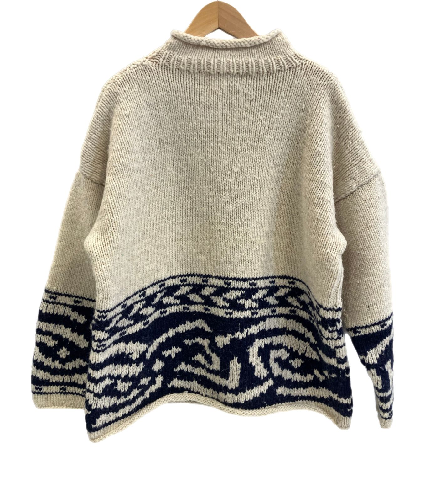 古着 90s エクアドル製 AMOS&ANDES ネイティブ チマヨ ヘビー ウール