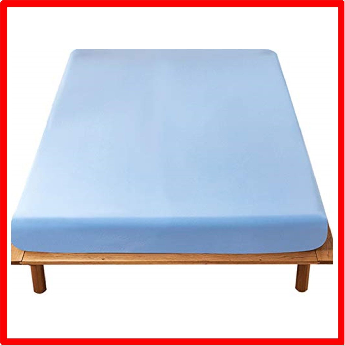 【匿名配送】サックスブルー_シングル?100x200x35cm ボックスシーツ シングル マチ35cm サックスブルー ベッドシーツ 綿100 マットレスカバー