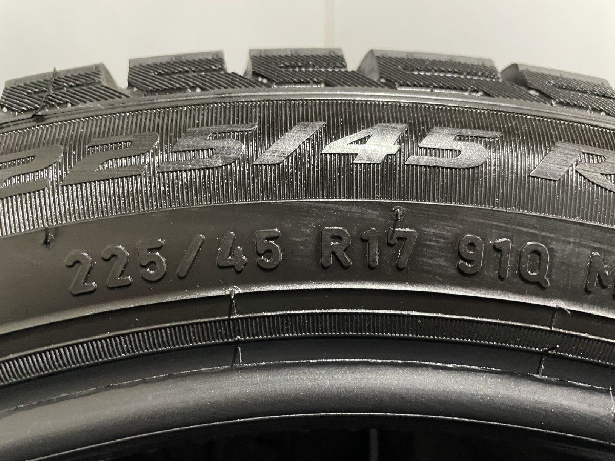 PIRELLI ICE ASIMMETRICO + 225/45R17 17インチ スタッドレス 4本 19年製 バリ溝 VW/ゴルフ/パサート audi/A3等　(MTX96)