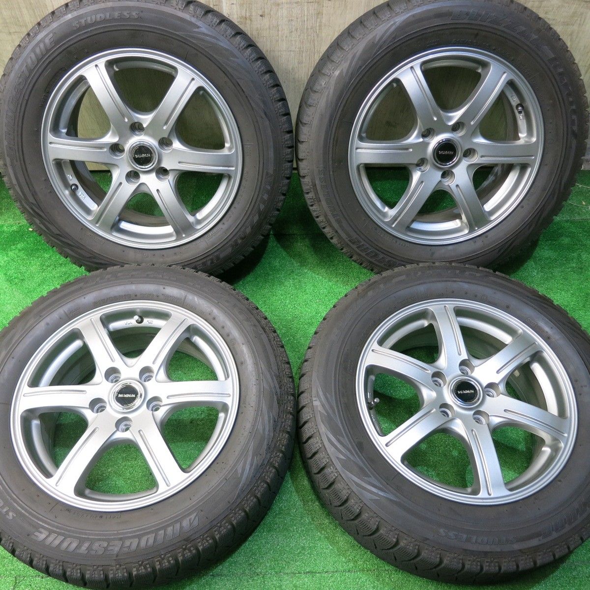 キレイ スタッドレス 215|60R16 ブリヂストン ブリザック REVO GZ BALMINUM バルミナ 16インチ PCD114.3|5H 5051303NJス